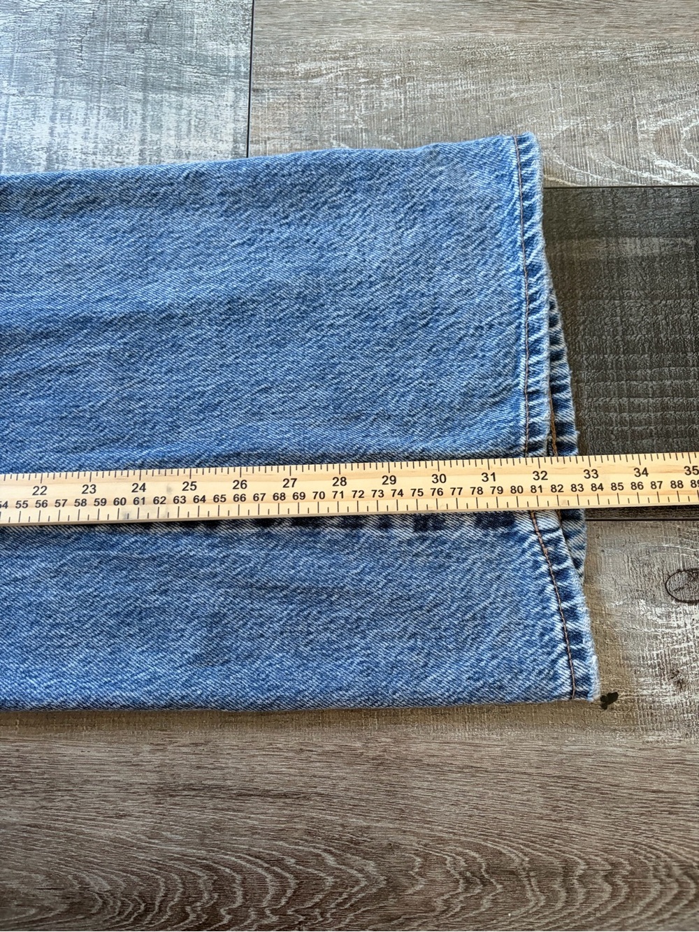 Sincerely Jules 5/27 Mid Rise Baggy Wide Leg Jeans Y2K - Picture 6 of 8